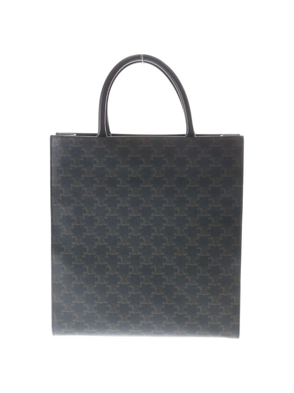 Celine Lyonphe Vertical Cover Triomphe Canvas Brown Handbag